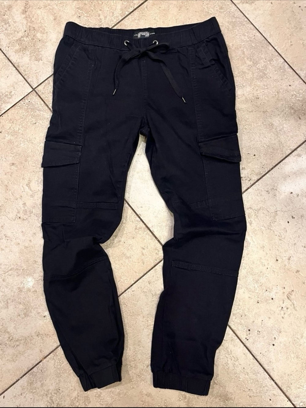 Rewash Black Cargo Pants - Picture 3 of 6